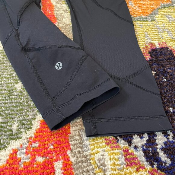 Lululemon Pace Rival Crop *22", Black (early release), size 6 - READ - Picture 11 of 15